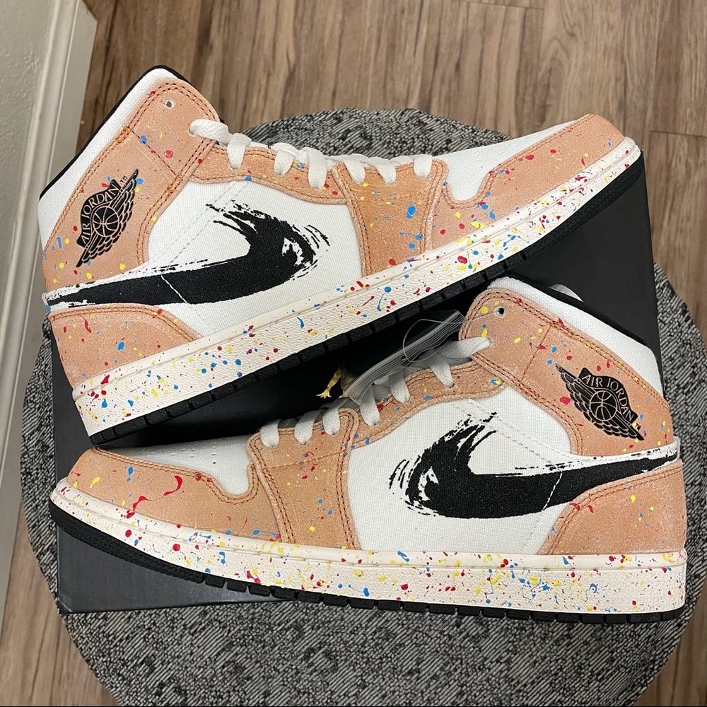 Air Jordan 1 mid paint splatter size 11 men’s